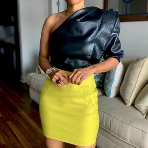 J.CREW Mustard Yellow Mini Skirt Sz 4